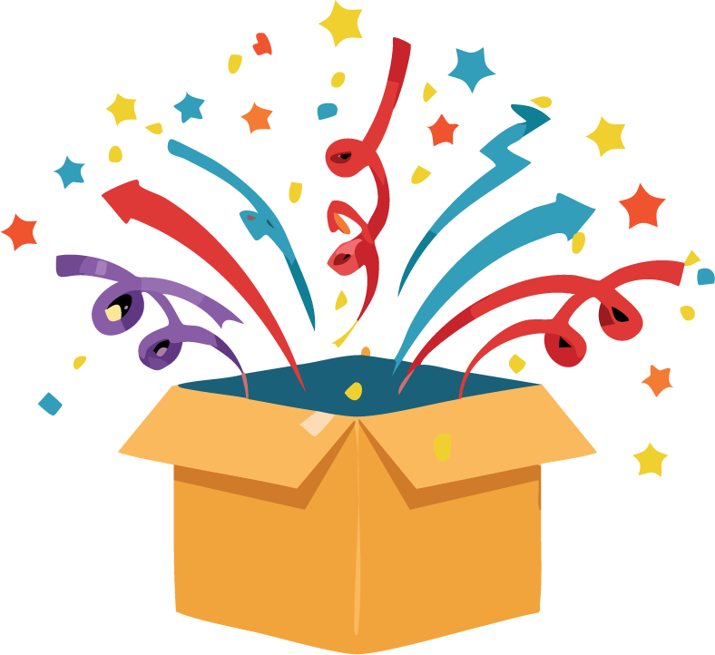 Package with Confetti